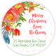 Colorful Christmas Round Address Labels in a Jar Image 2 of 2